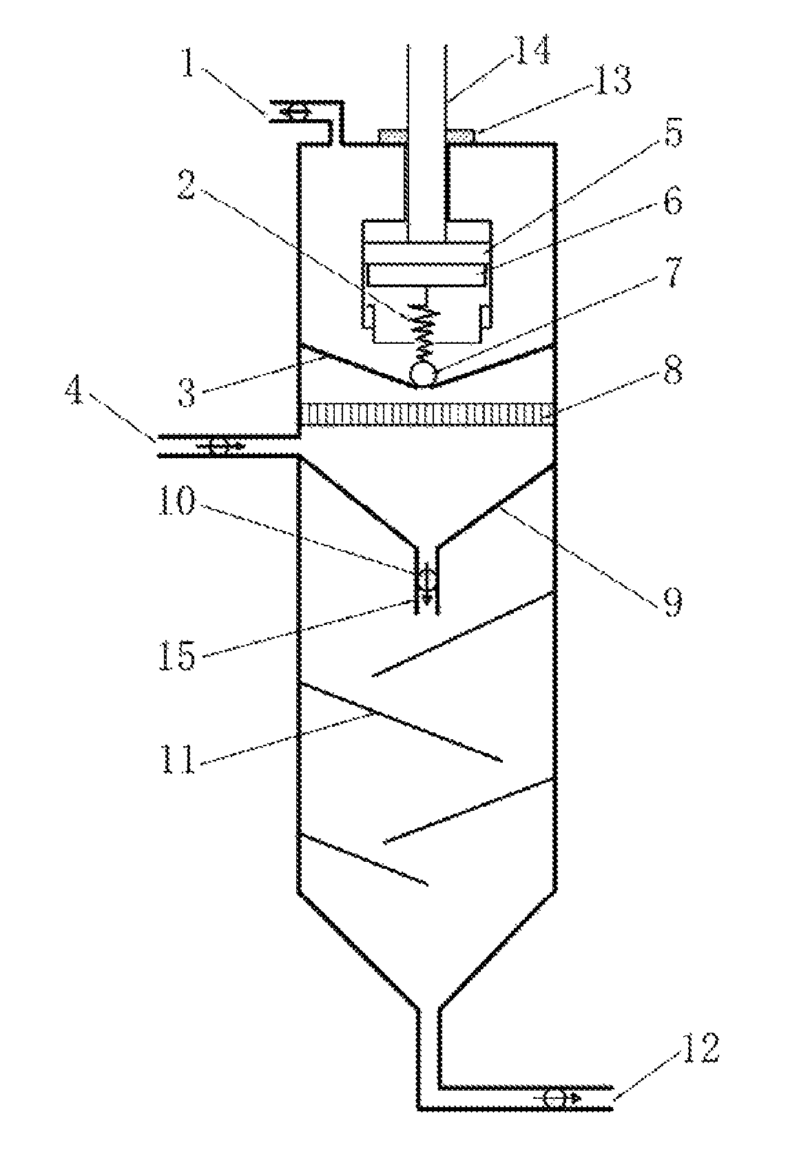 Gas-liquid separation apparatus suitable for gas hydrate slurry
