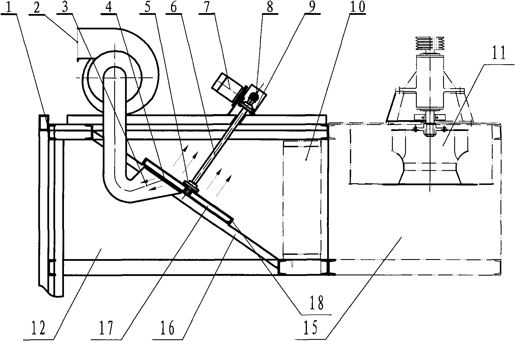 Automatic fur-absorbing device of open-width airflow soft drying machine