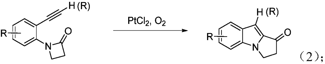 Method for synthesizing 1H-pyrrolo[1,2-a]indol-2(3-H)-one