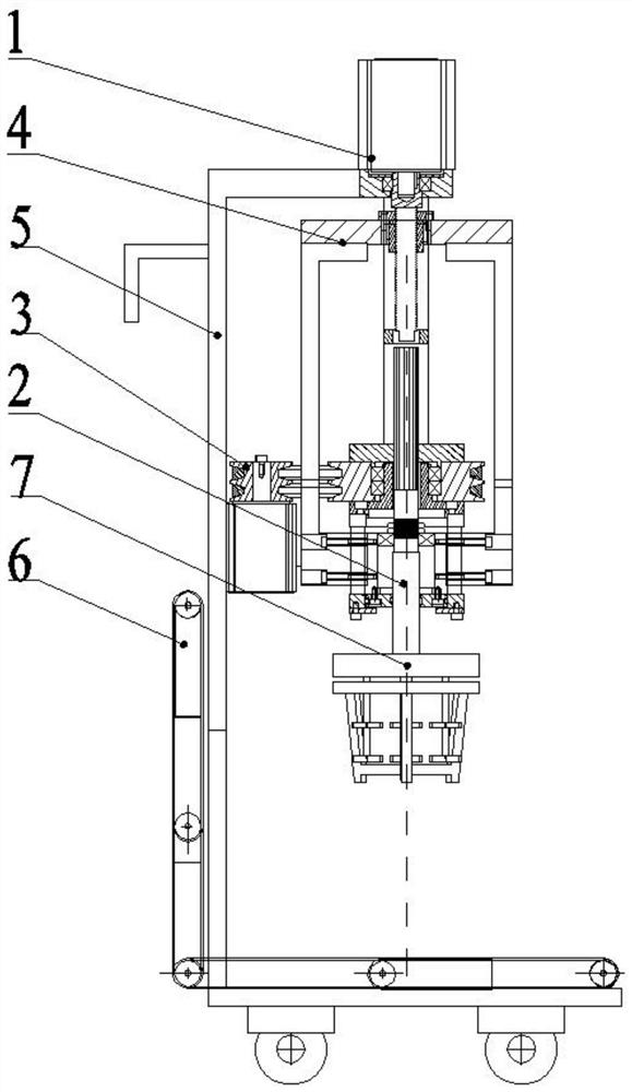 Planetary wheel type viscous paint automatic high-efficiency mixing device