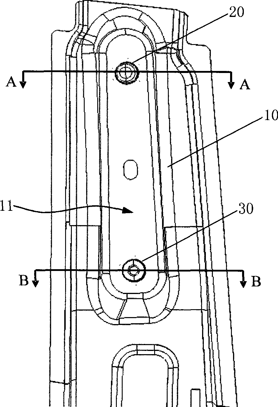 Fixing device for automobile seat belt
