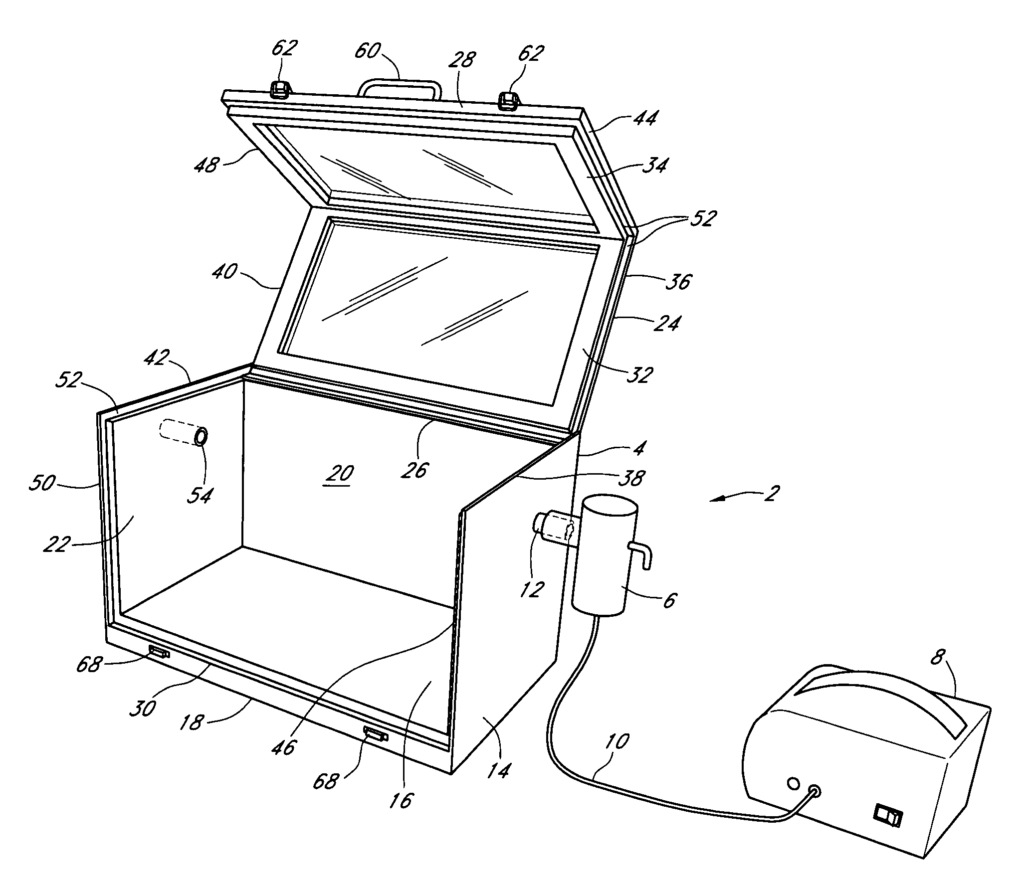 Inhalation therapy enclosure for small animals