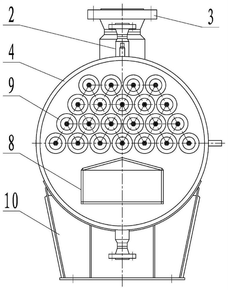 Horizontal combined filtering separator