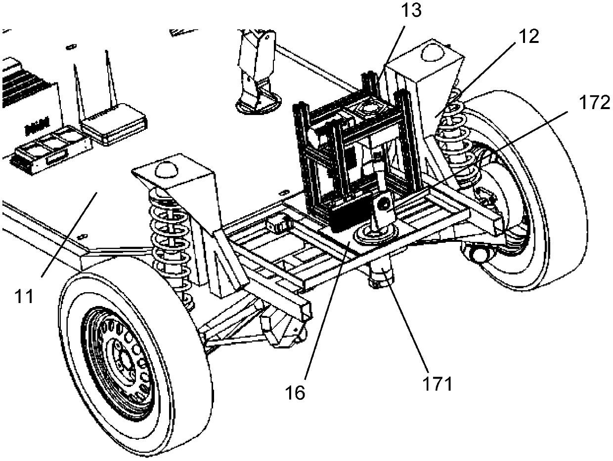 Vehicle front wheel and camera synchronous steering system