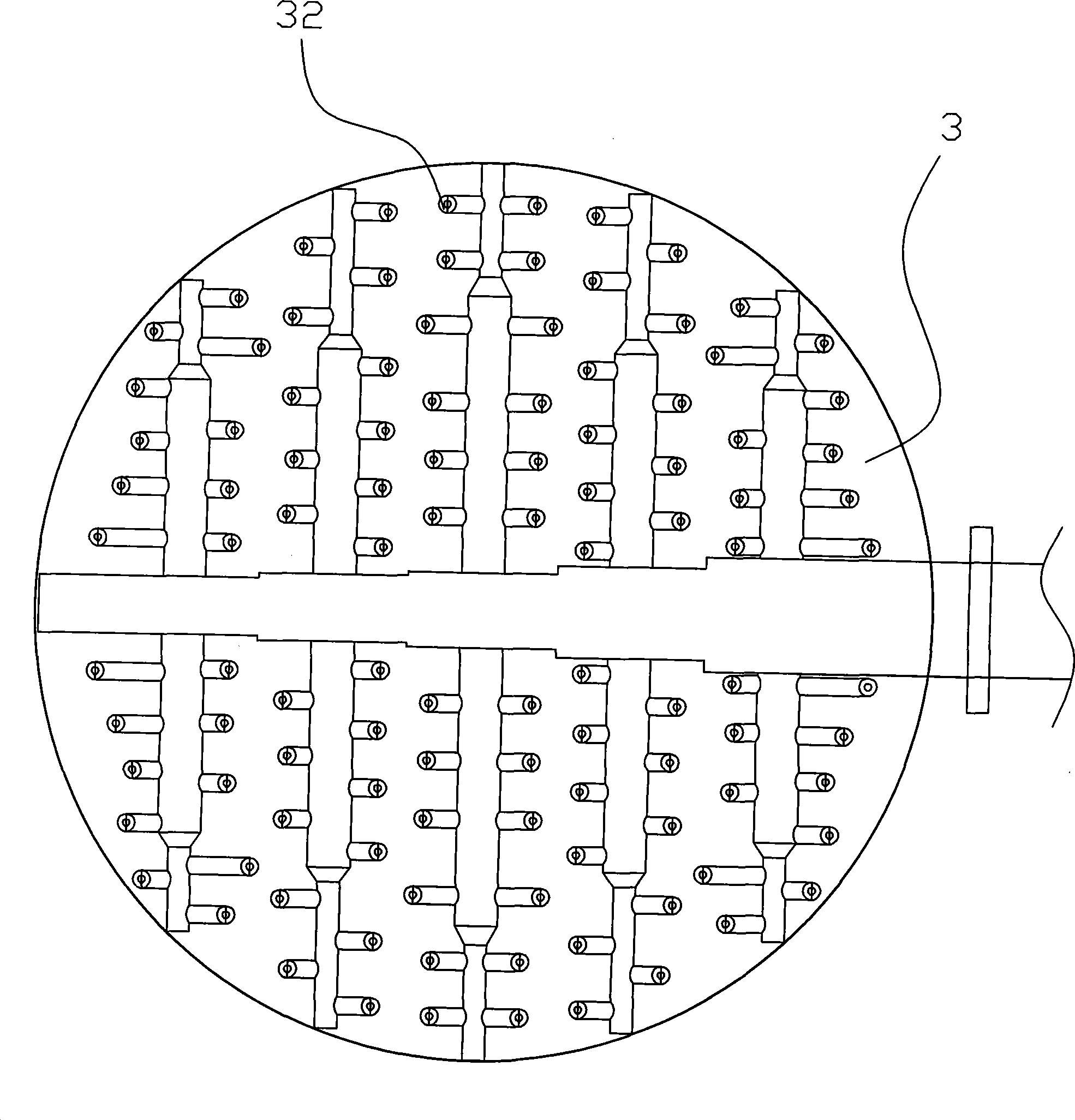 Device for removing sulfuric dioxide in exhaust gas