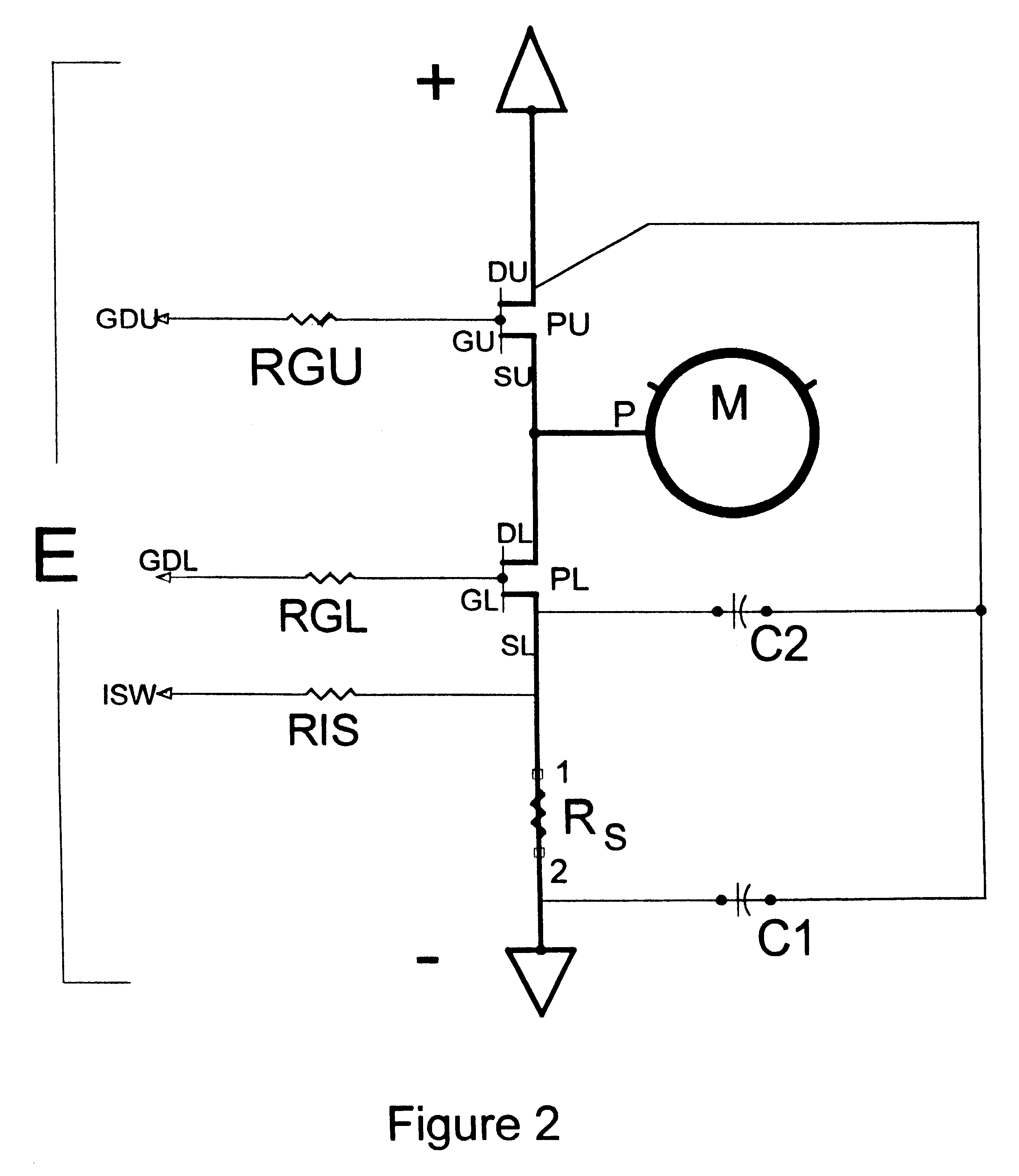 Motor controller power switch arrangement