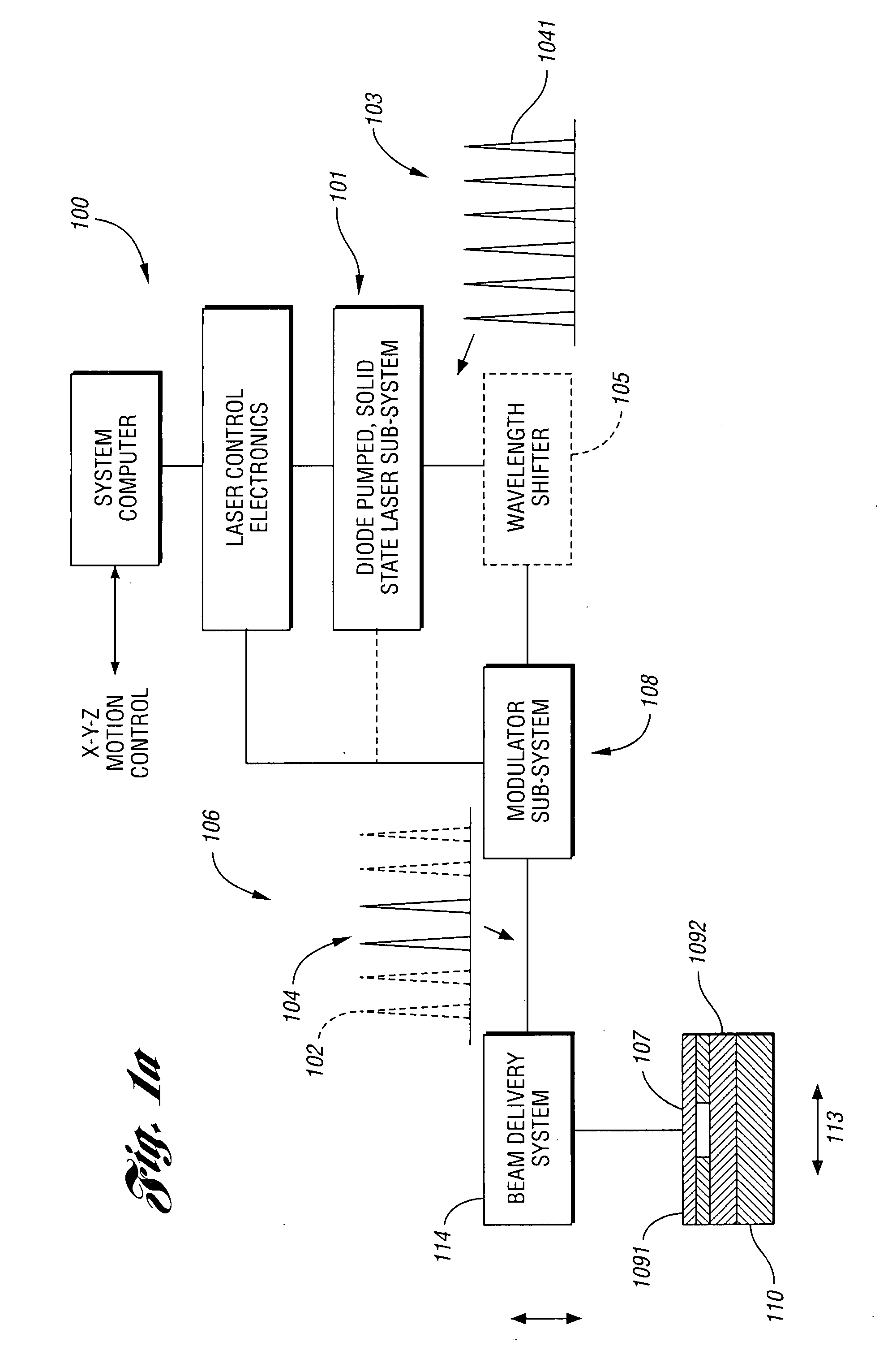 Laser-based method and system for removing one or more target link structures