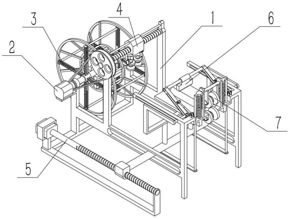 Take-up mechanism for power installation