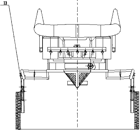 Plant protection machine with variable wheelbase and wheelbase with high ground clearance and its wheel drive system