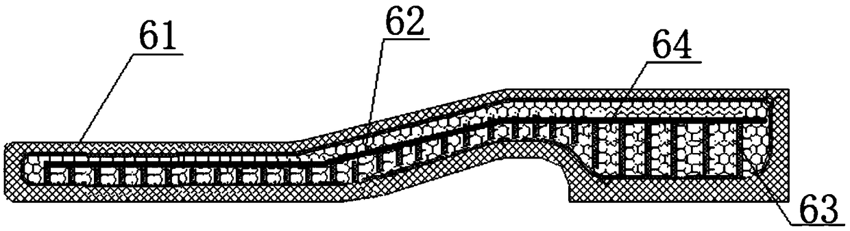 High-elastic double-density in-mold foamed rubber sole and production process thereof