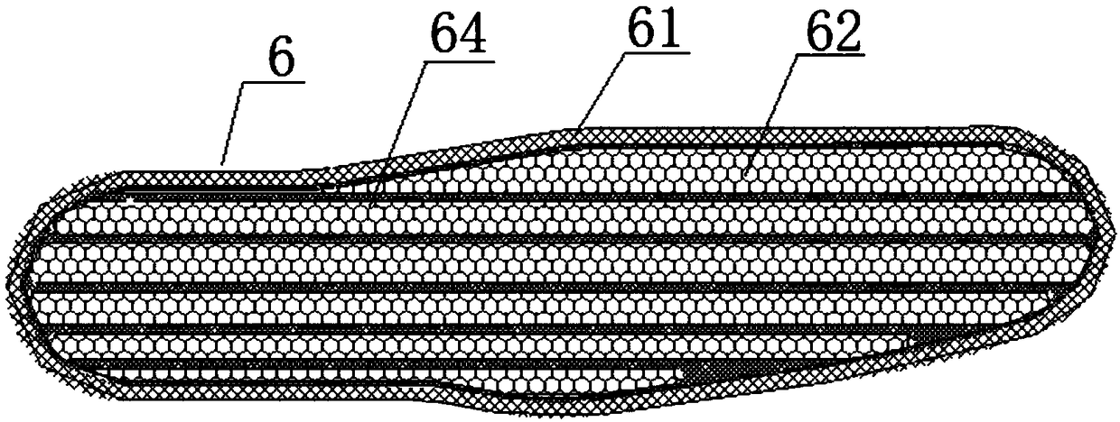 High-elastic double-density in-mold foamed rubber sole and production process thereof