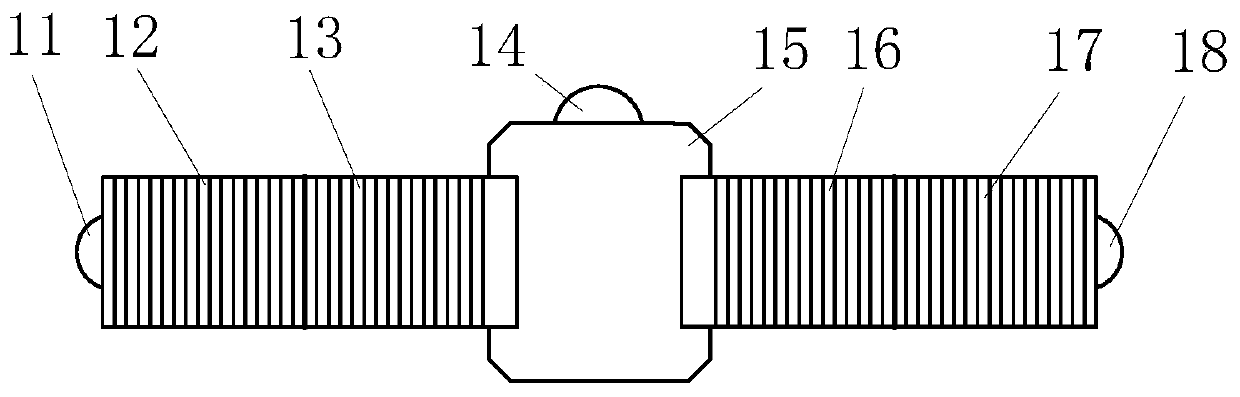 Piezoelectric ceramic composite driving actuator with two fixedly installed ends