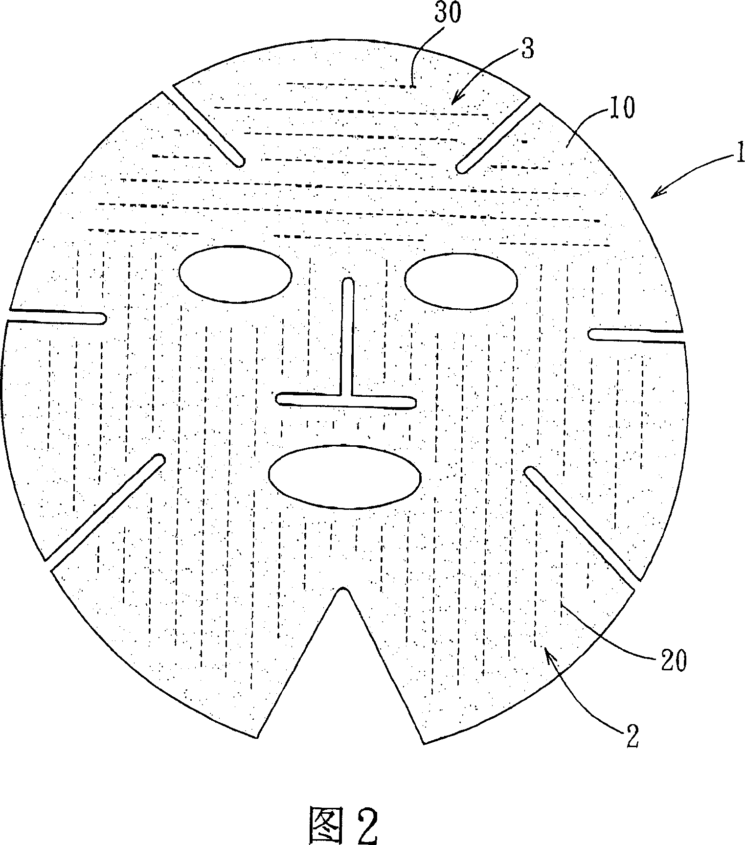 Silica gel face pack provided with ventilating type coating structure