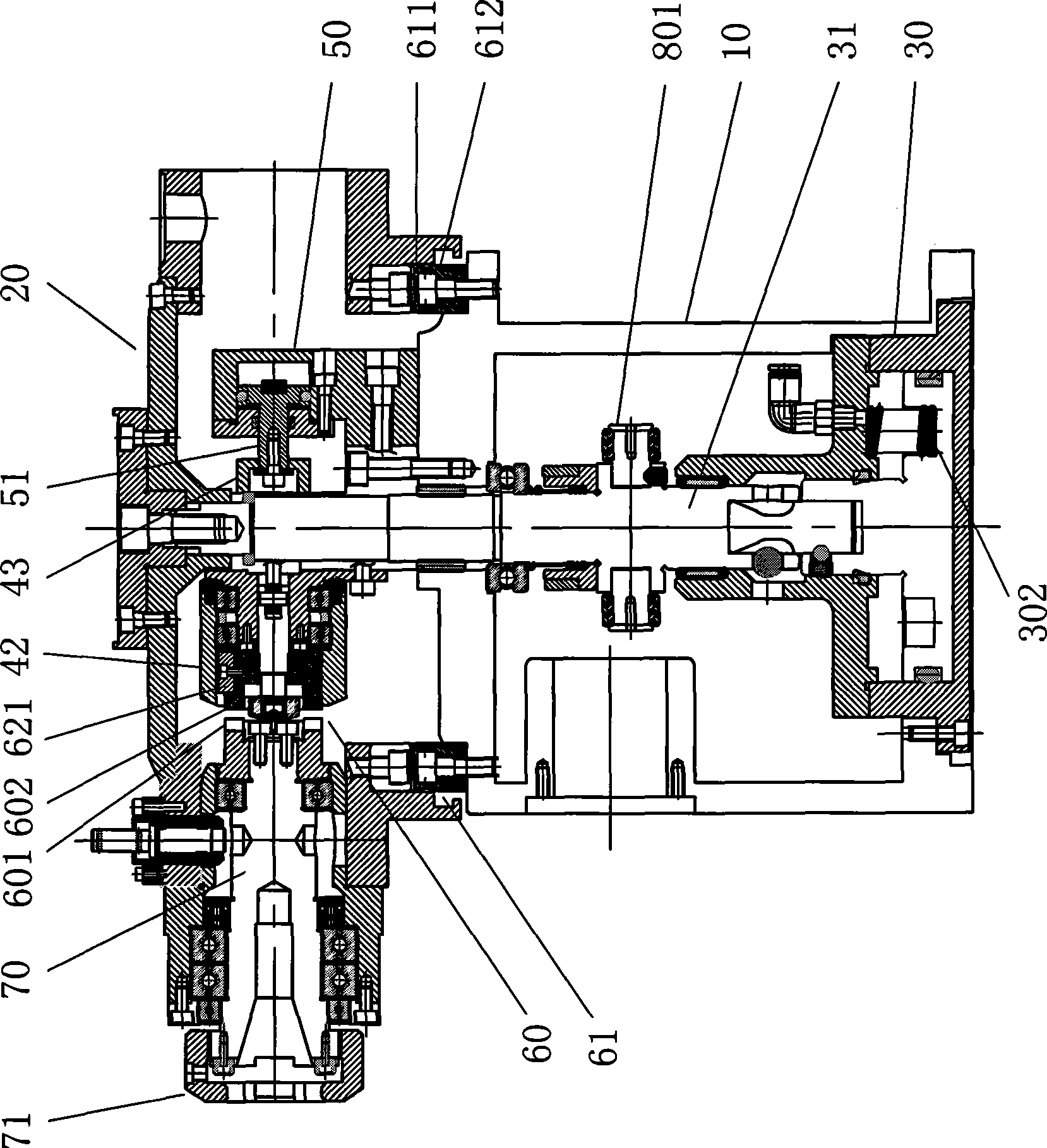 Rotating tower type tool magazine knife-selecting device of numerically controlled machine