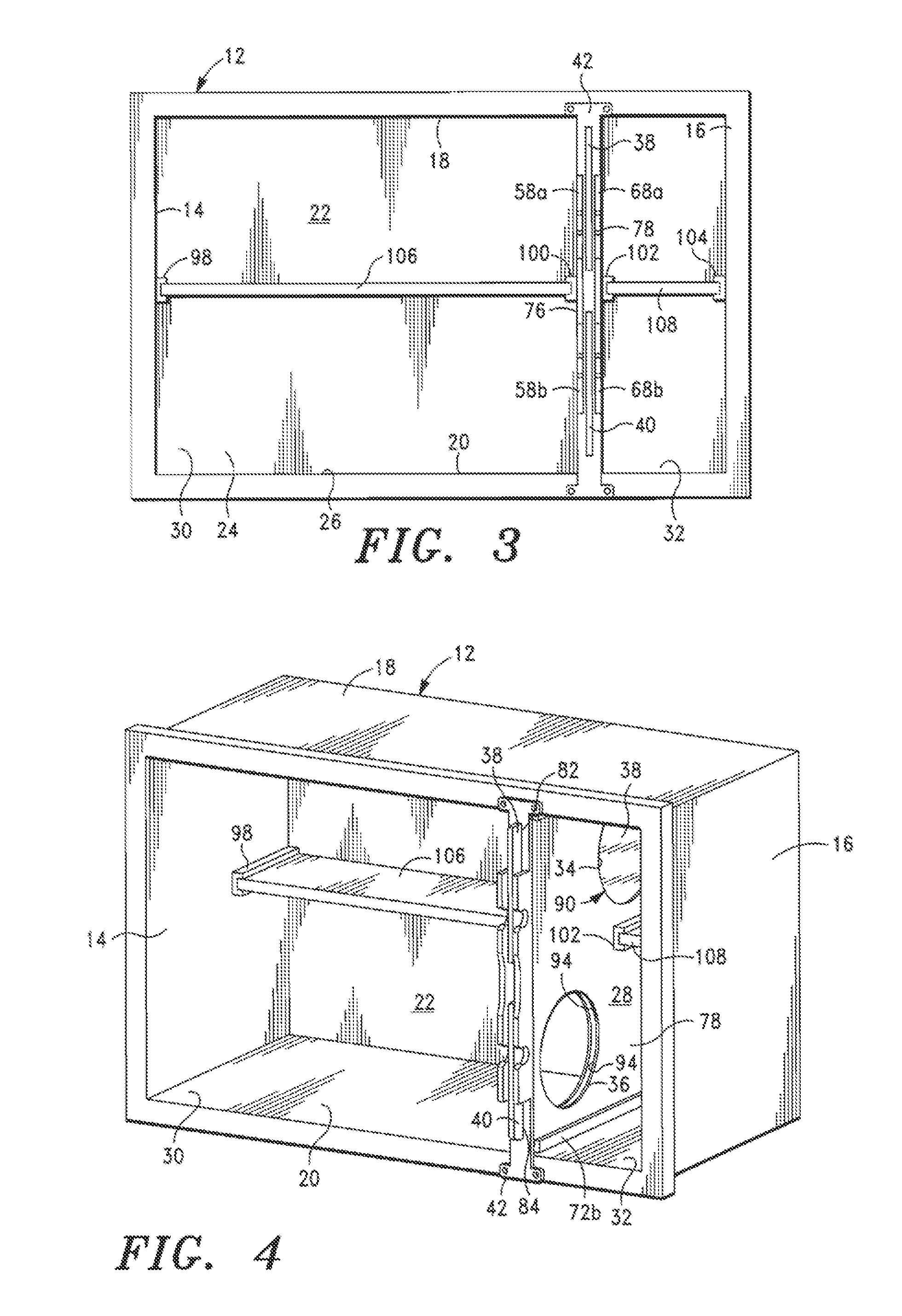 Animal Cage having a Removable Divider with Door