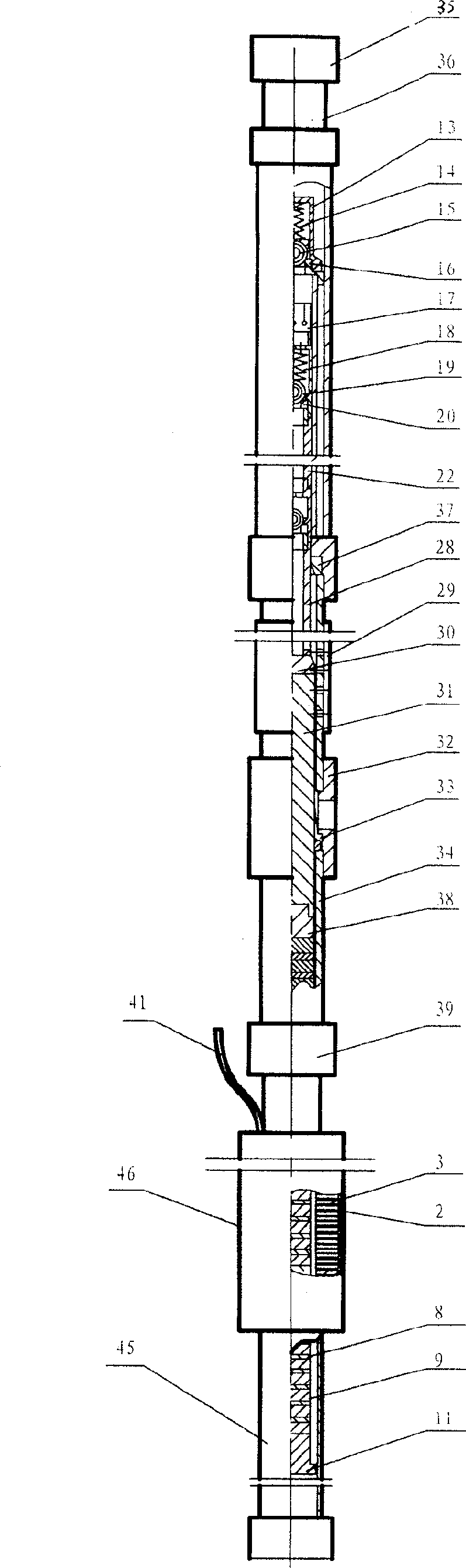 Lifting device of electric submersible piston pump in horizontal wells