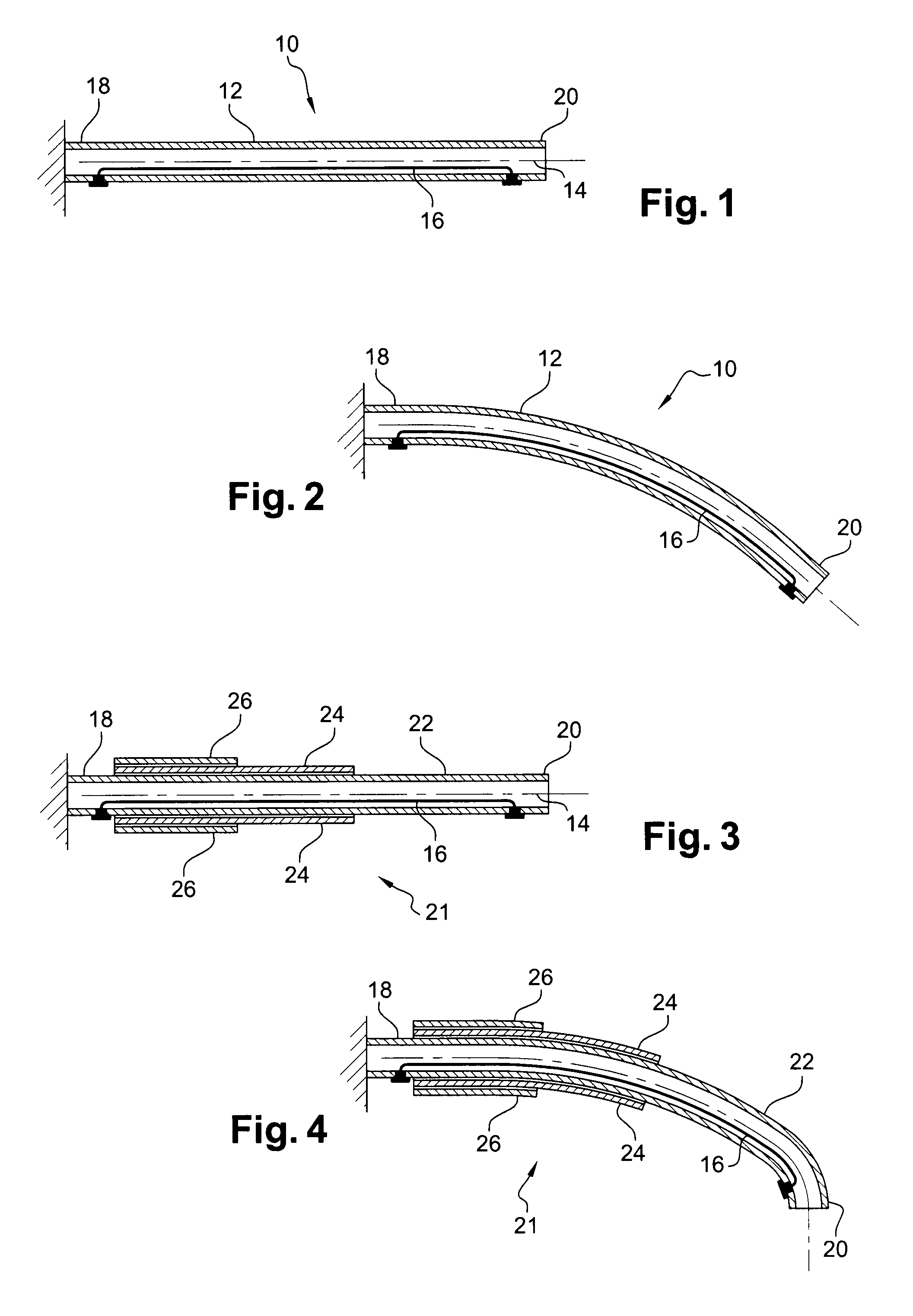 Steerable structure of catheter or endoscope type