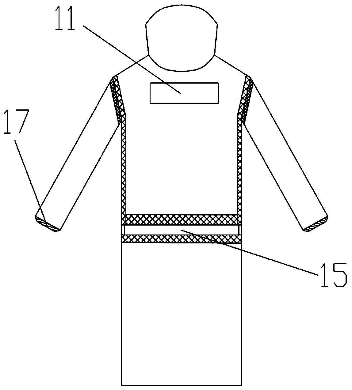 Body-relief lead garment hanging rack