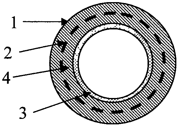 Medical scaffold with inner coating film, and preparation method for medical scaffold