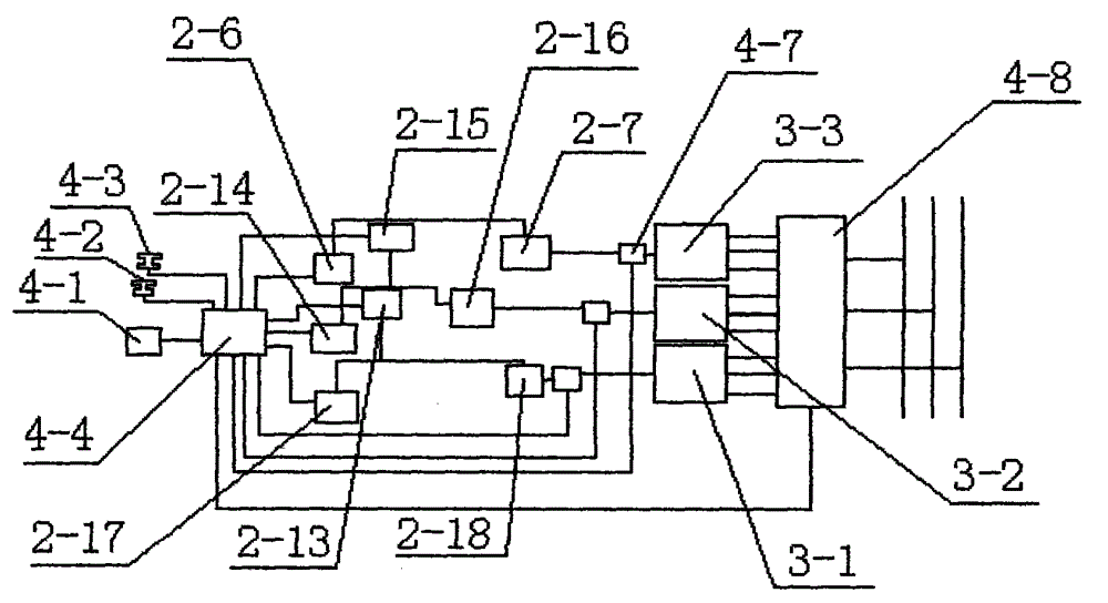 A hydraulic constant-speed power generation system for a multi-layer split-flow vertical axis fan