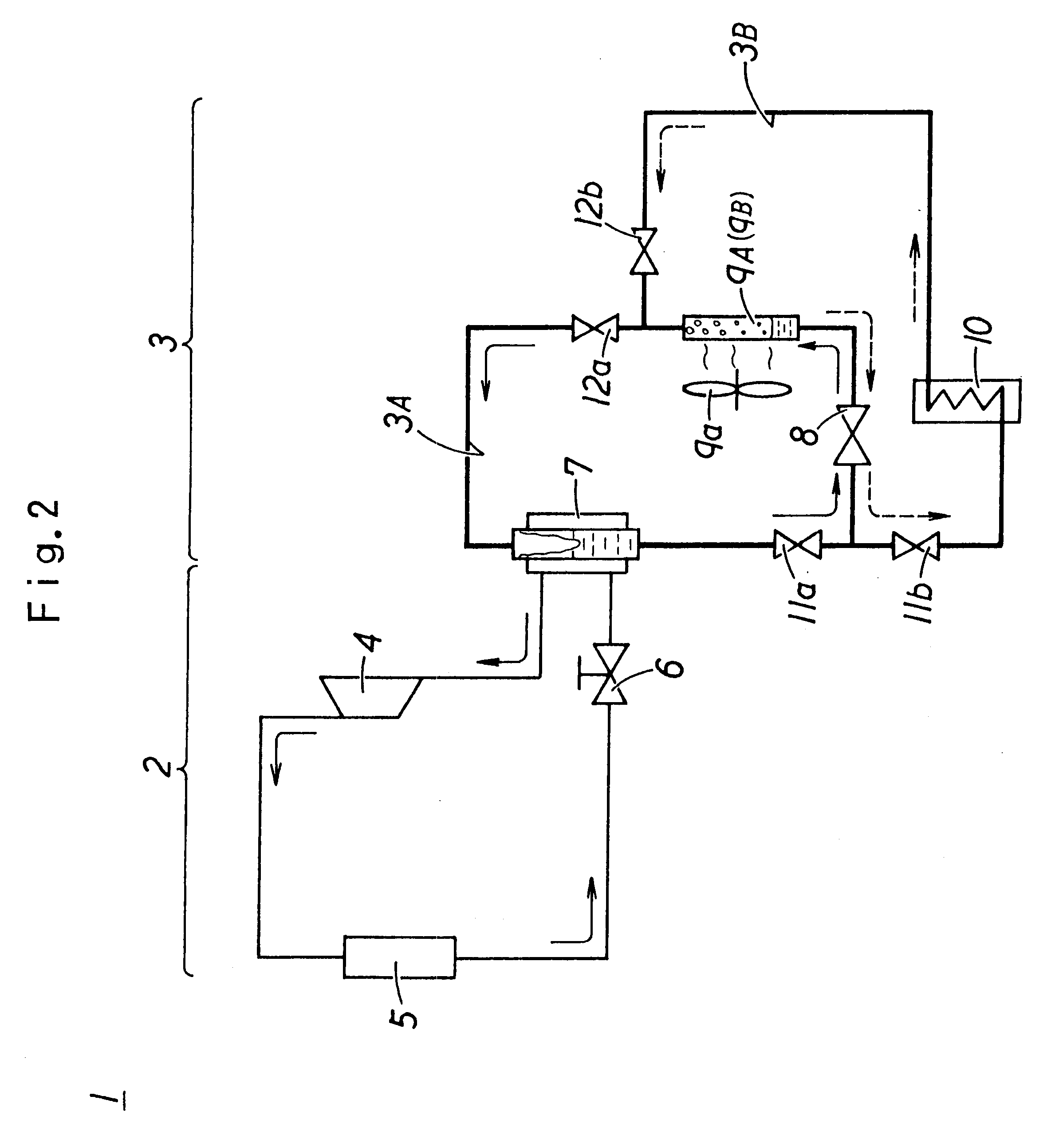 Heat pump system of combination of ammonia cycle carbon dioxide cycle