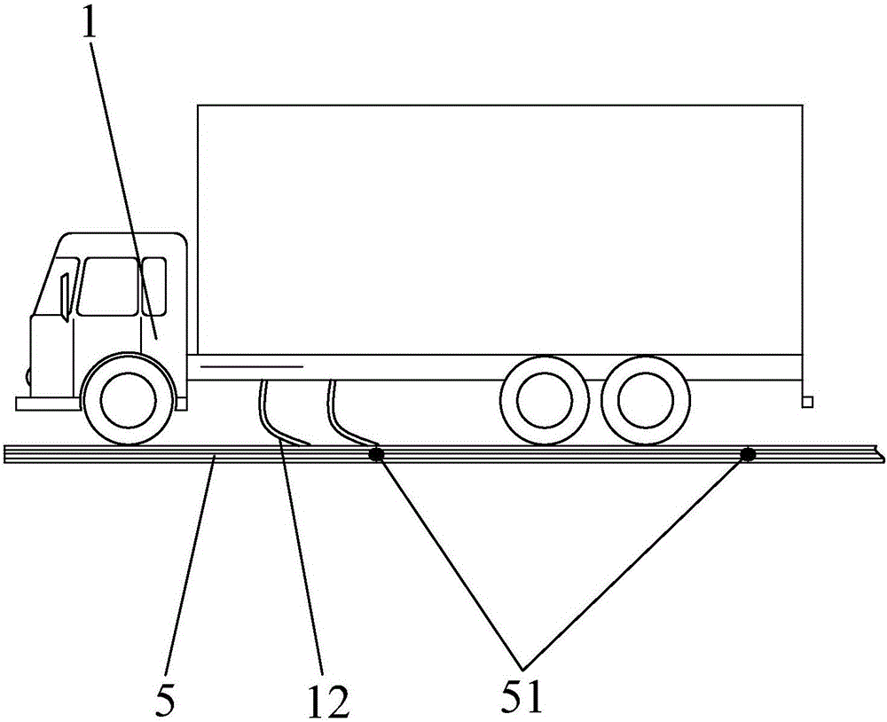 Semi-automatic high-speed heavy-load orbit and arrangement of wharf loading and discharge system