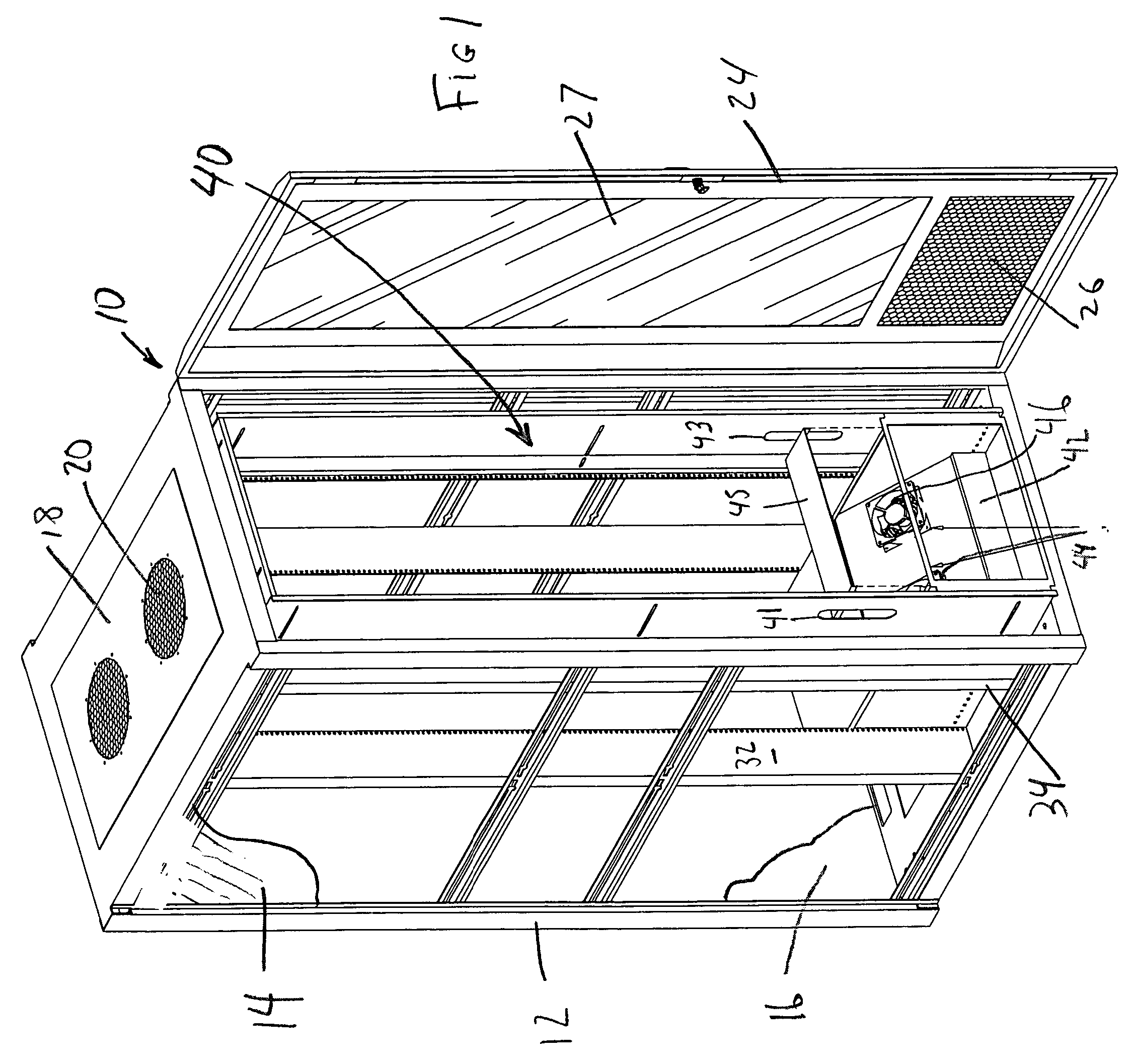 Air distribution arrangement for rack-mounted equipment