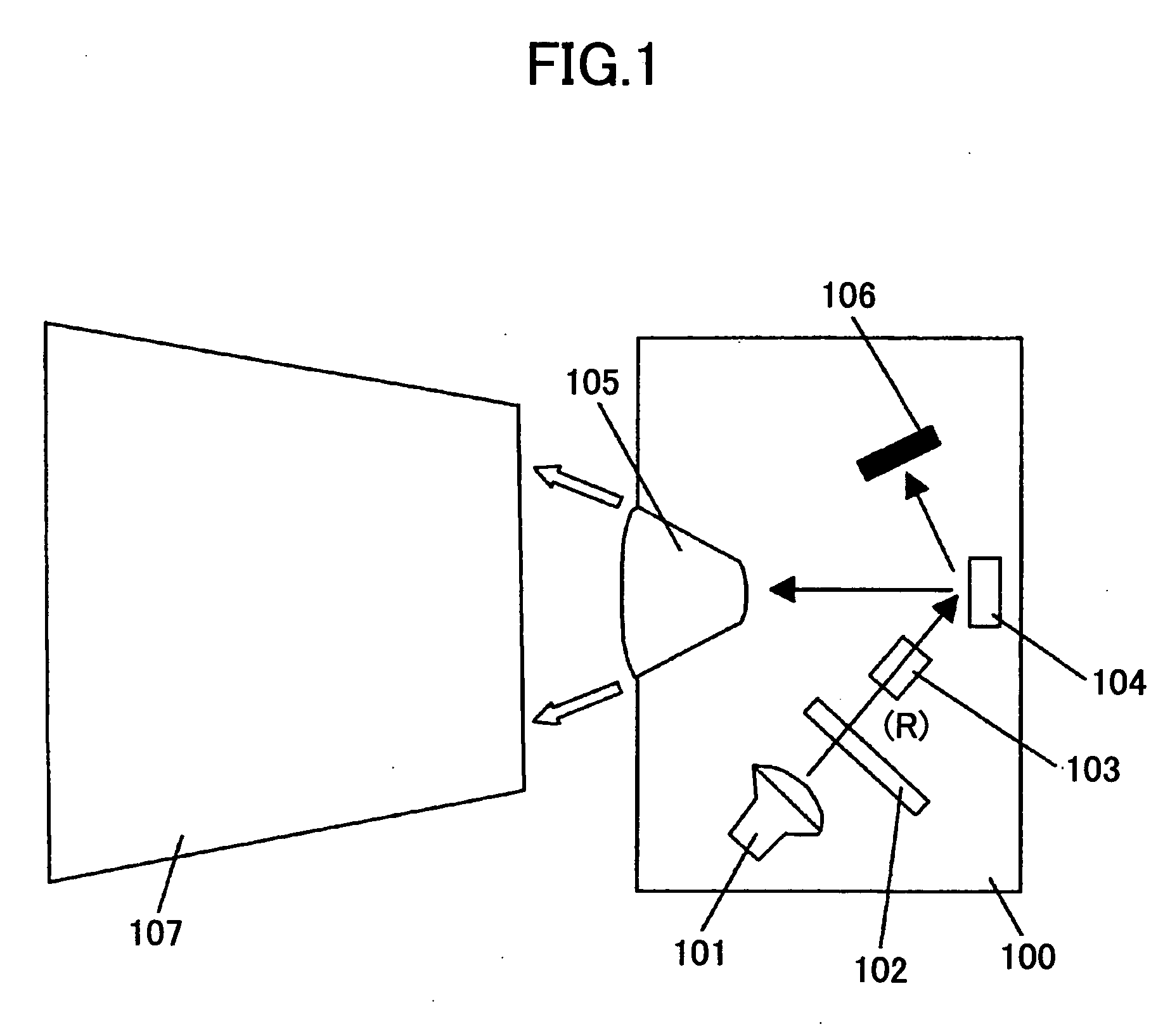 Optical system, color information displaying method, optical deflecting device, and image projection displaying apparatus