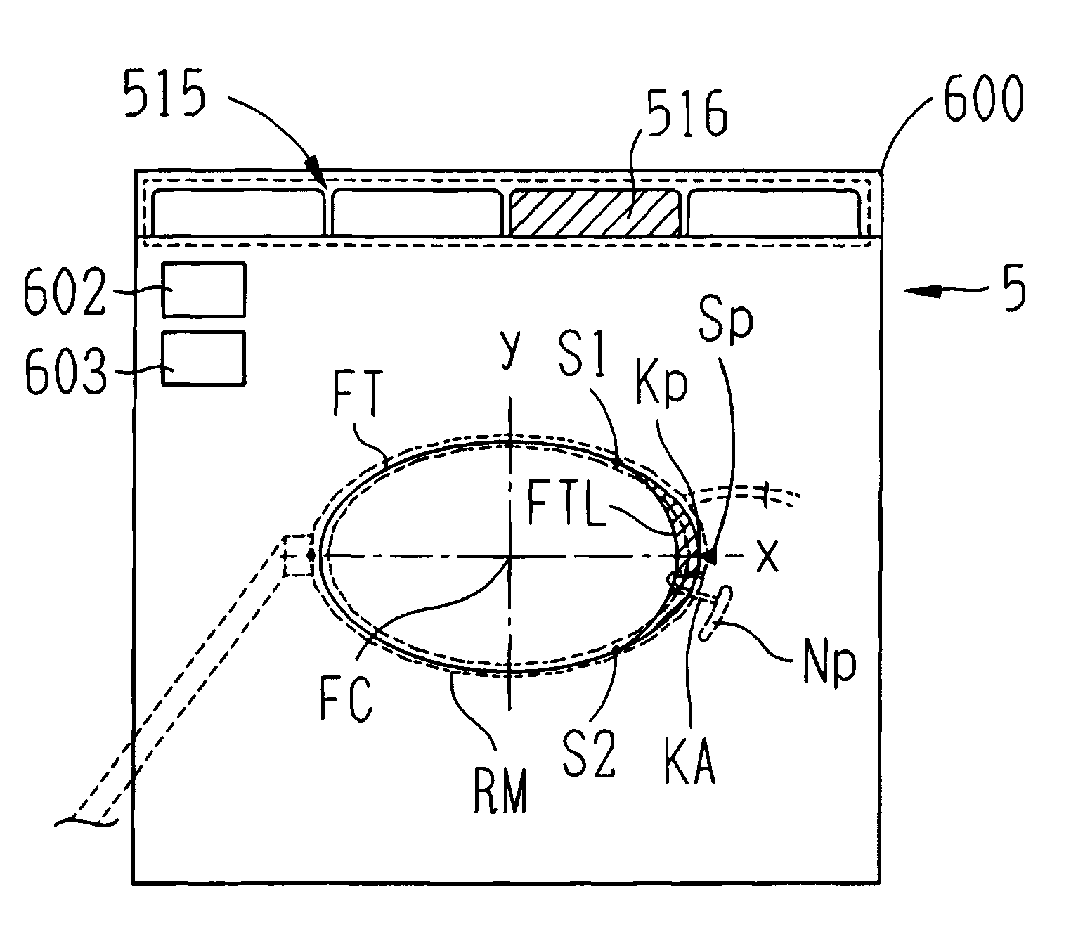 Eyeglass lens processing apparatus for processing periphery of eyeglass lens and eyeglass lens processing method