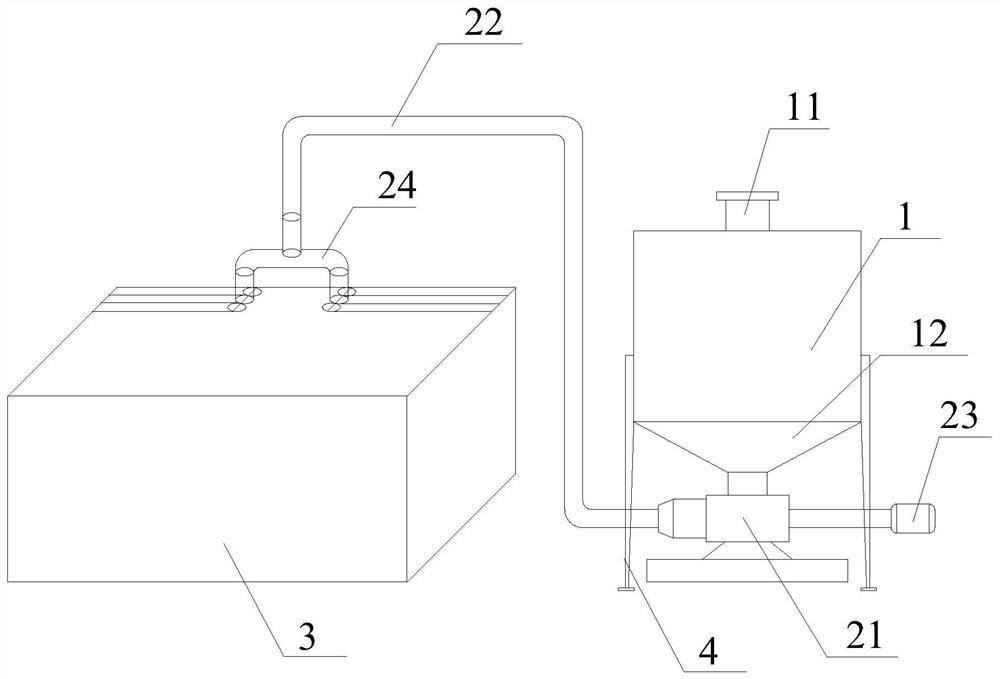 Large tonnage sludge dehydration treatment device and sludge treatment method