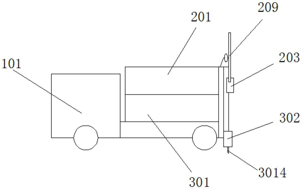 Adjustable pesticide spraying mechanism of a multifunctional garden pesticide spraying vehicle