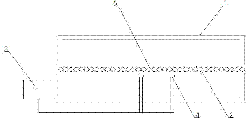 Method for controlling glass to be heated in glass toughening process