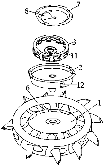 Seeding tray structure assembly and seeding device