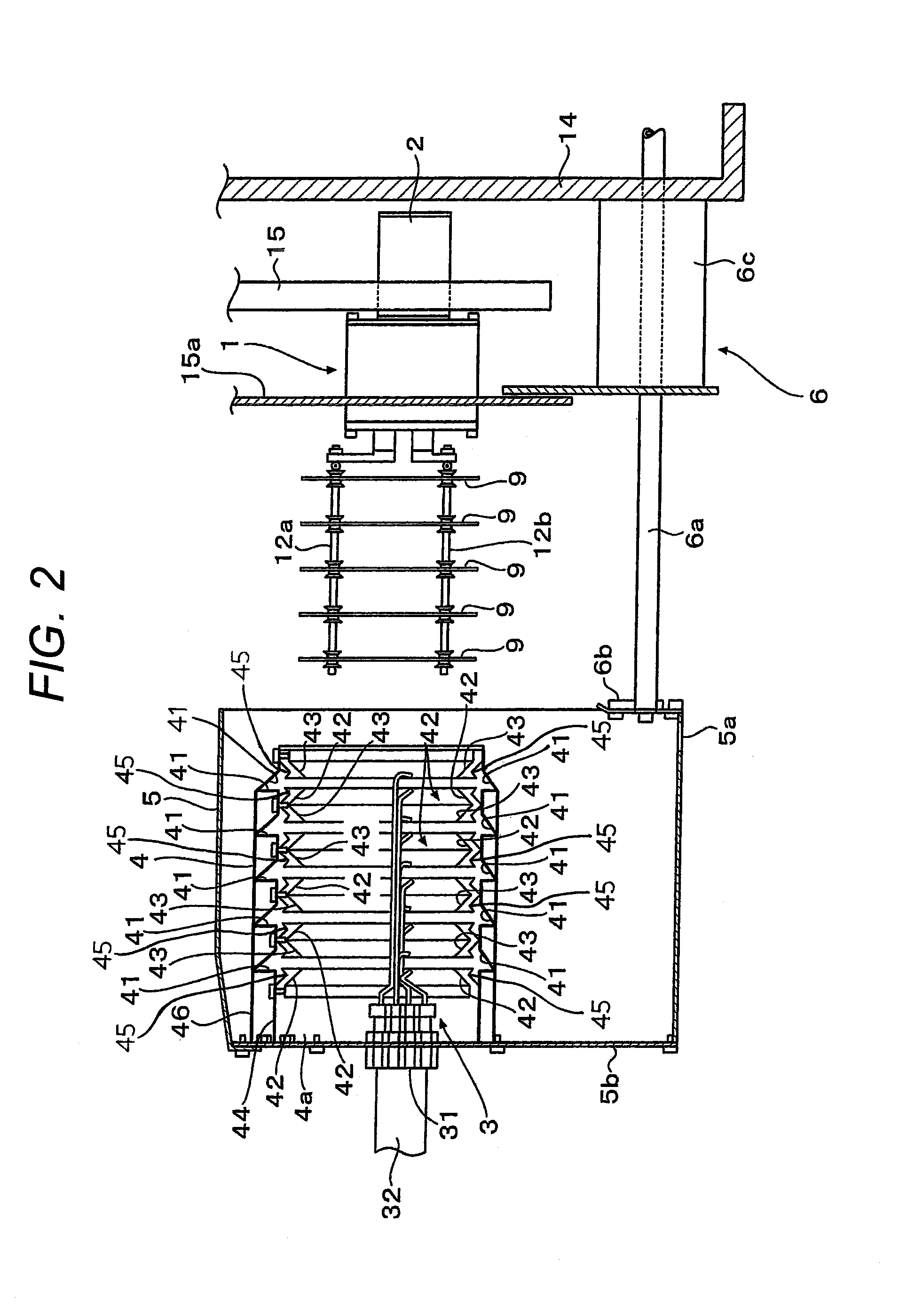 Disc drying device and disc drying method