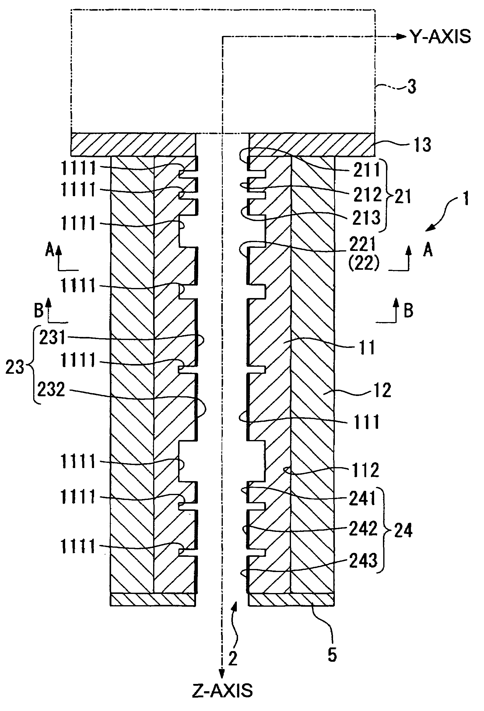 Electronic optical lens barrel and production method therefor