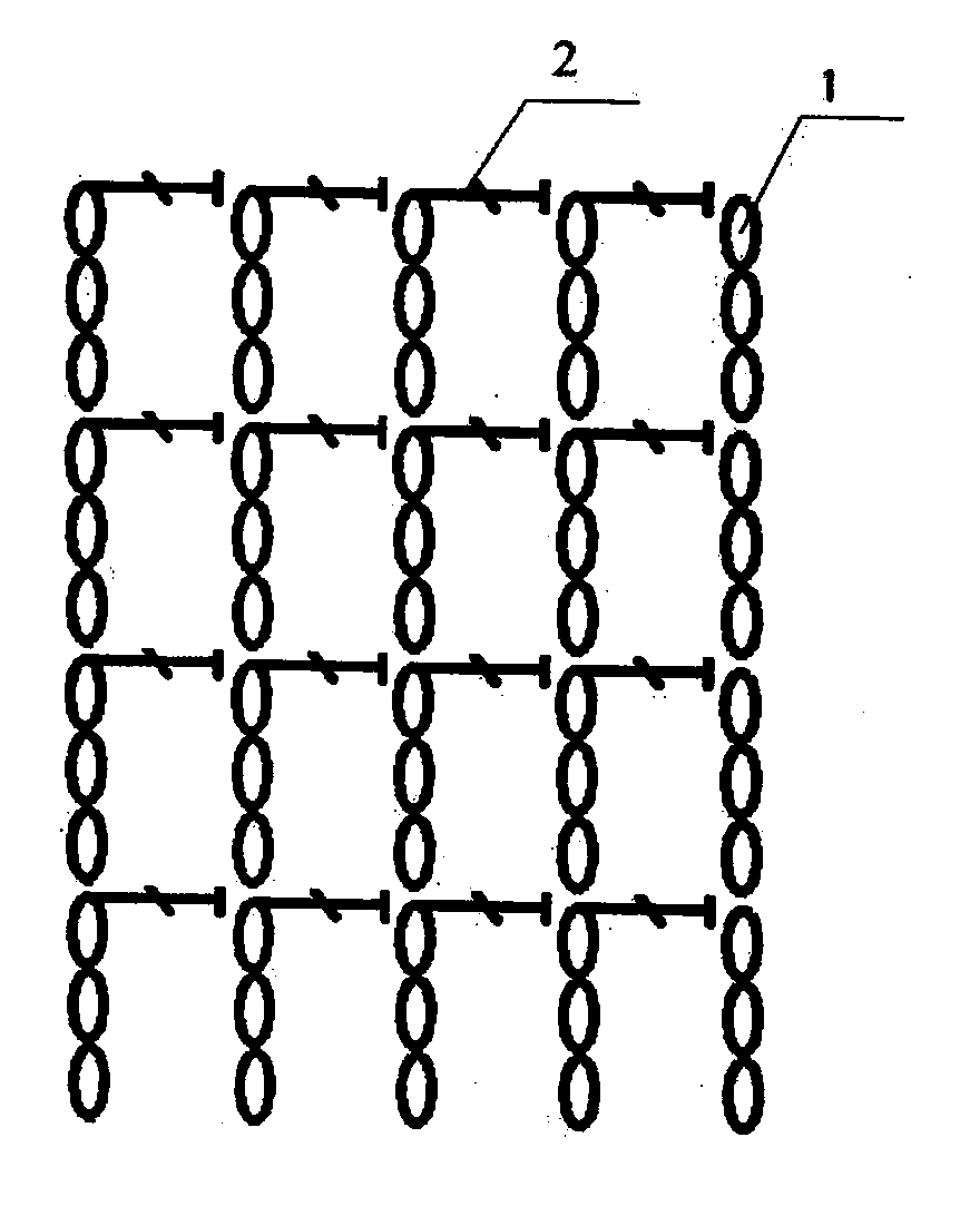 Tissue engineering tendon scaffold reinforcement with square meshed structure