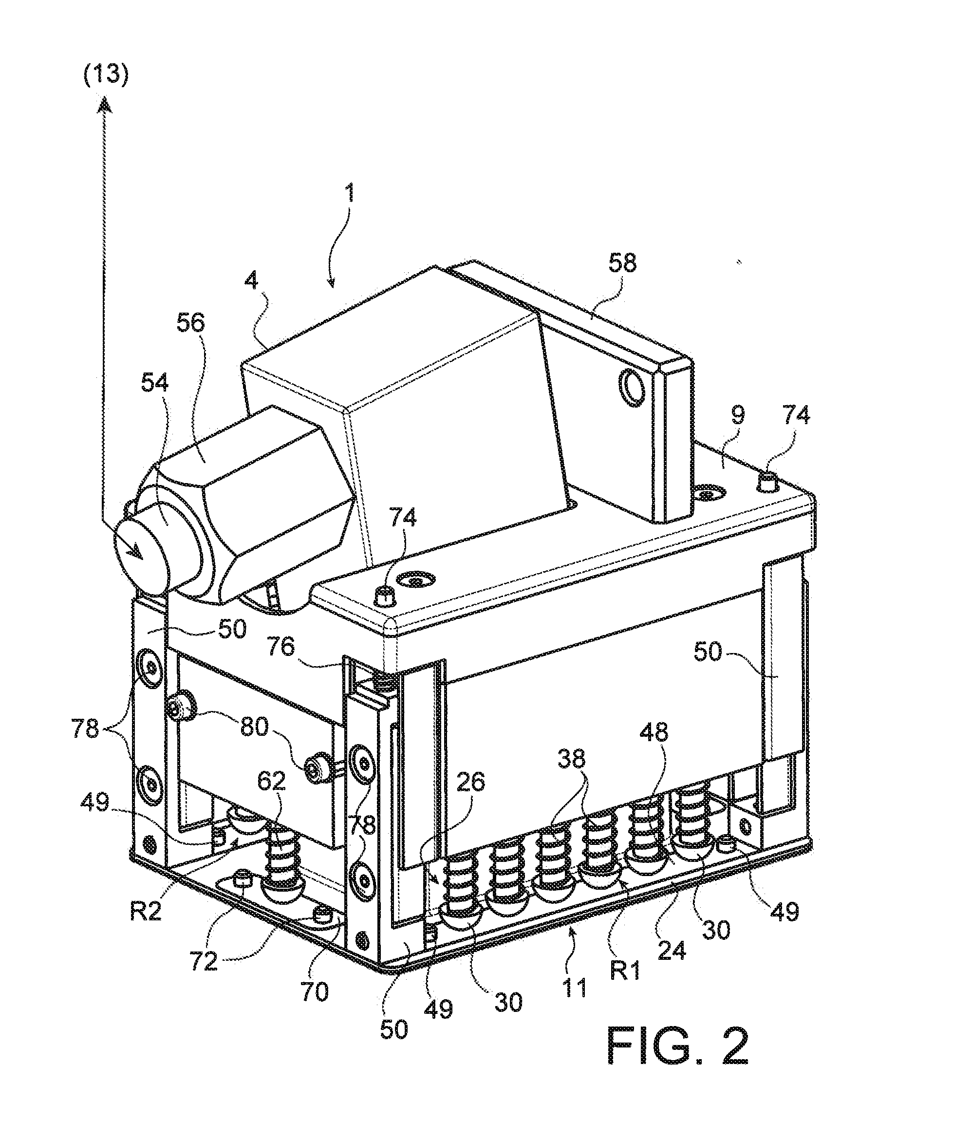 Phased array ultrasonic contact transducer, with a flexible wedge and a profilometer