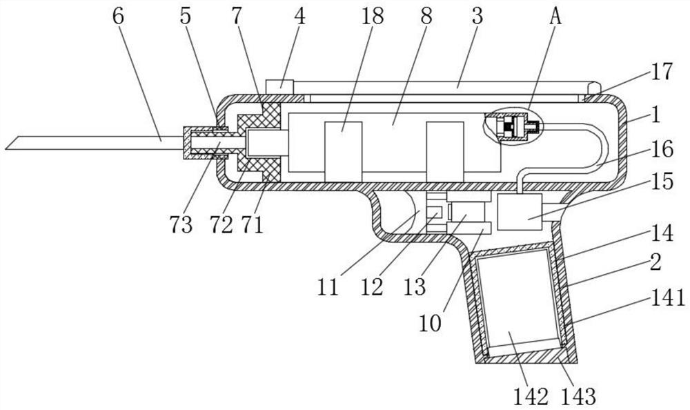 Bone marrow puncture extraction device for hematology department