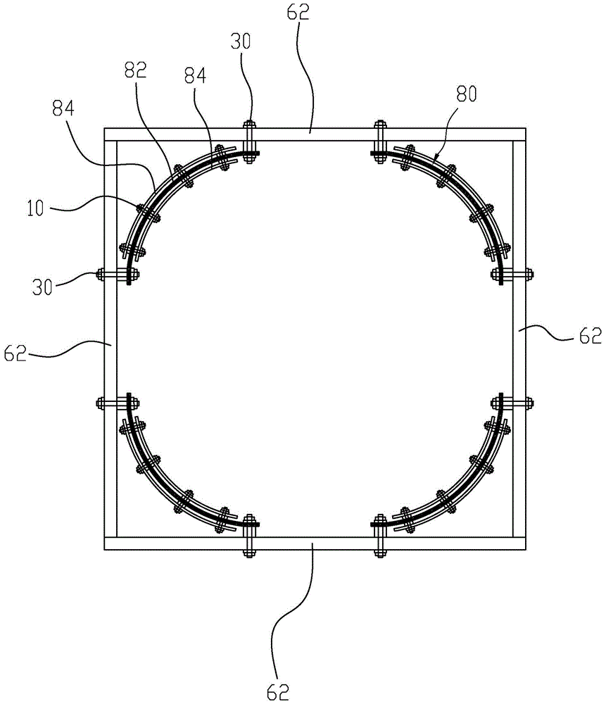 A method for arranging a buckling-resistant energy dissipation structure at the root and a box-shaped steel pier