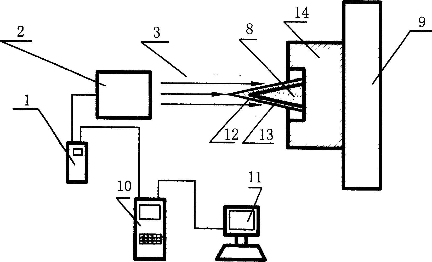Powder pressing method and apparatus based on laser shock wave technology