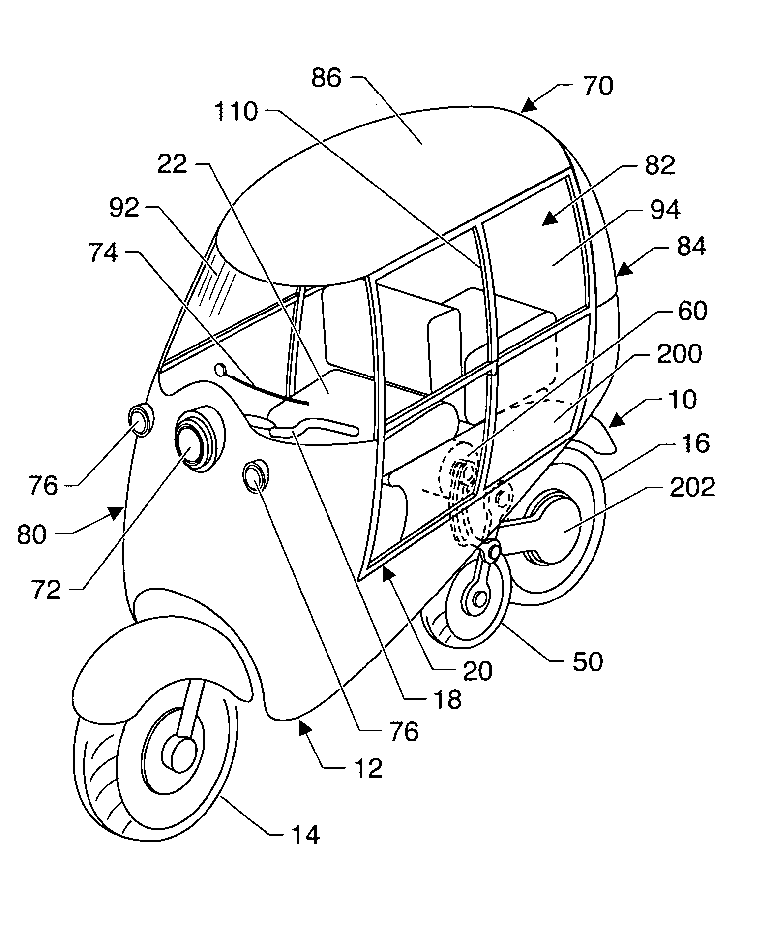 Vehicle of novel configuration and operation