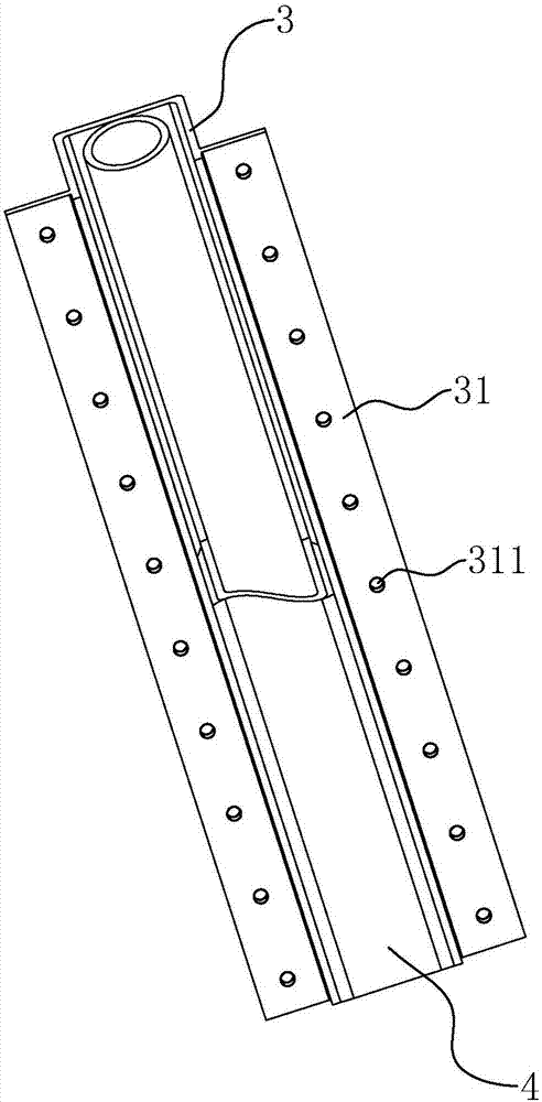 Indoor wiring structure and wiring method