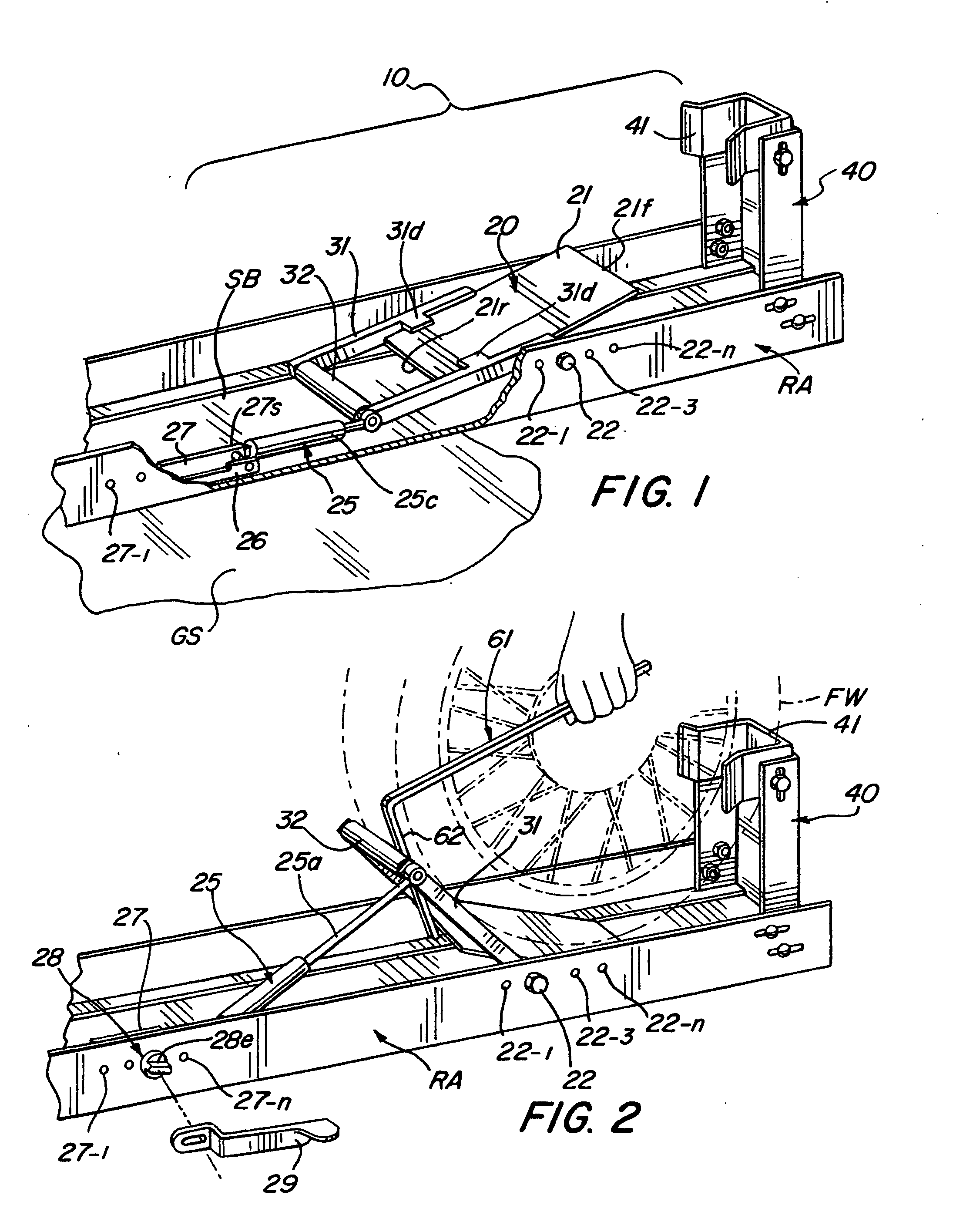 Apparatus for mounting a motorcycle on a carrier