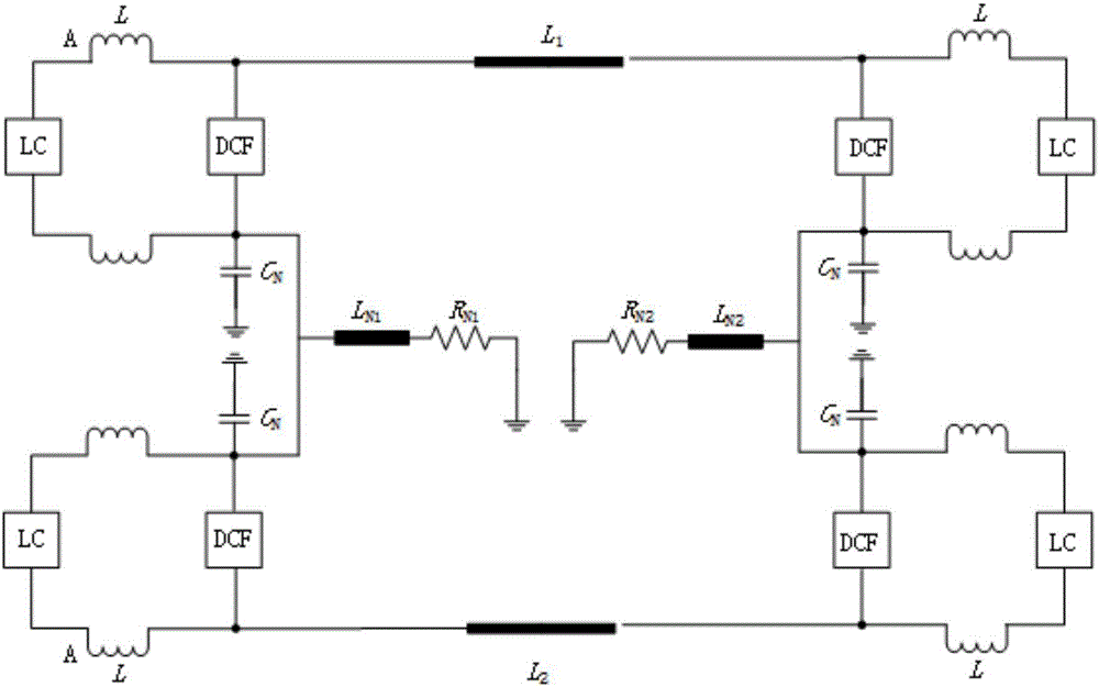 High-voltage direct-current circuit harmonic impedance analysis equivalent model and high-voltage direct-current circuit harmonic impedance frequency analysis method