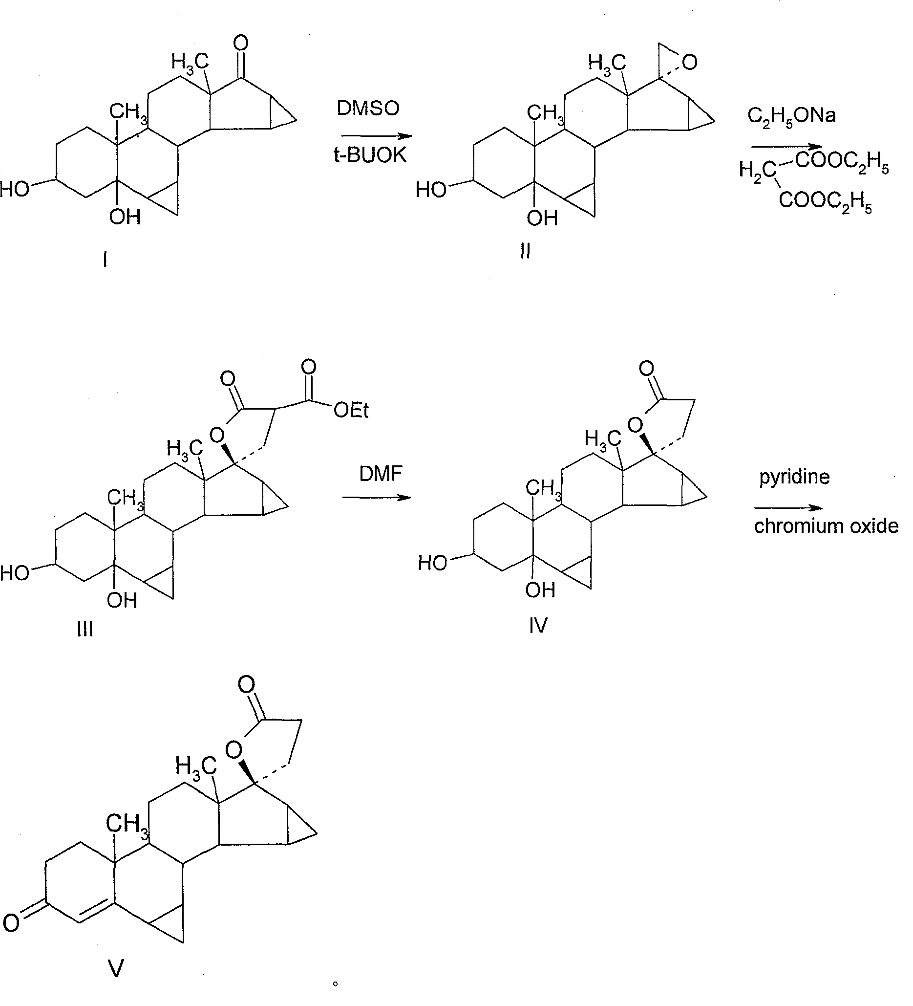 Method for synthesizing Drospirenone