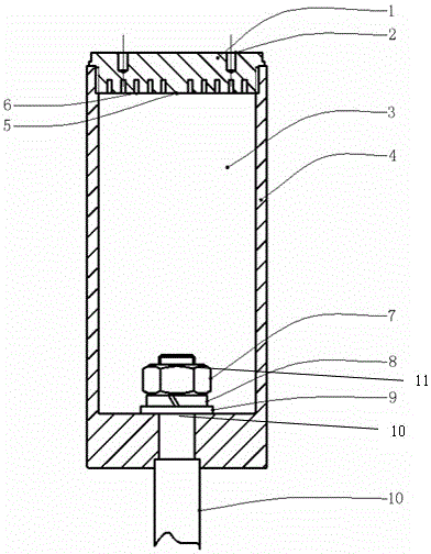Expansion piston for filling of carbon dioxide