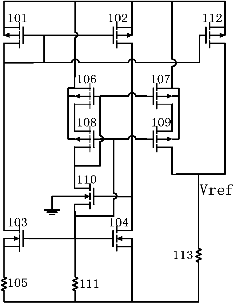 Low power consumption reference circuit applied to passive UHF RFID label chip