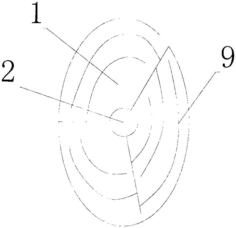 Centrifugal labyrinth type oil-gas separator with jet smashing function