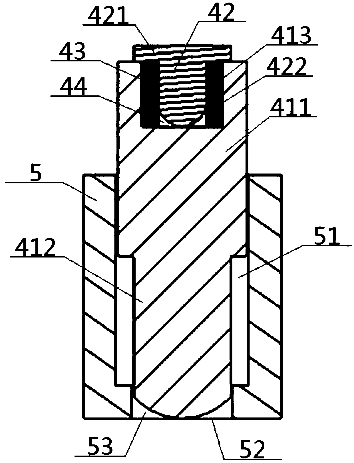 A thimble type anti-air valve eccentric wear gas distribution mechanism and its use method