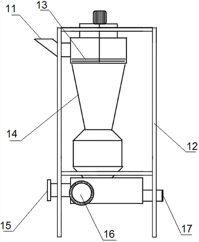 Air-cooling device for industrial production of purple sweet potato powder